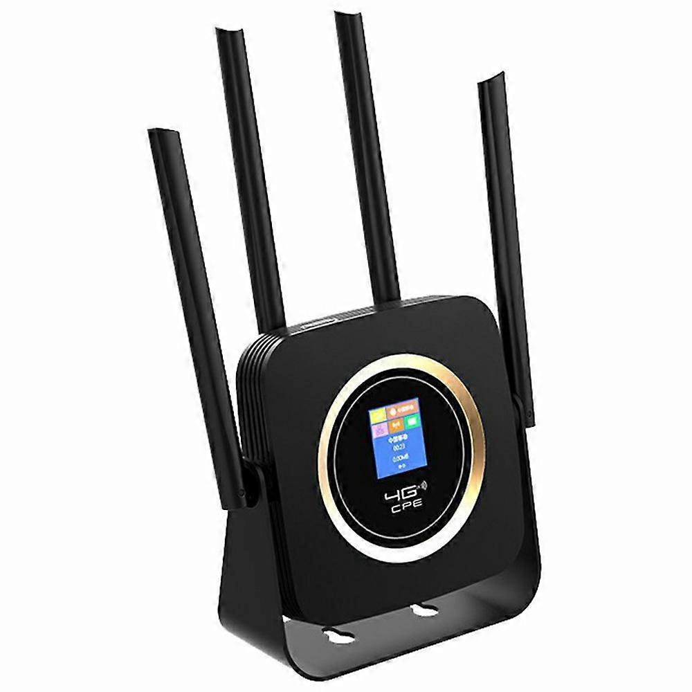 CPF903B Eurasische Version 4G LTE WiFi Router Wireless CPE Single Ethernet Port SIM Card Slot 150Mbps Router Schwarz / US-Stecker