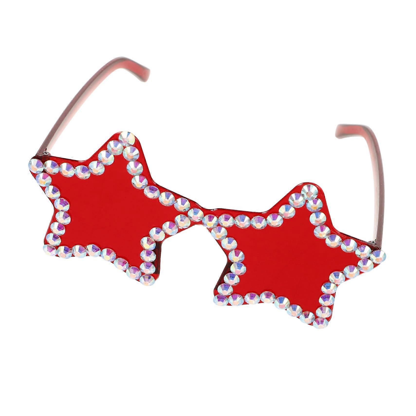 Rimless Sunglasses Star Shape Colorful UV Protection Glasses for Teens and Adults for Parties, Festivals, and Outdoor Activities Sparkling and Unique