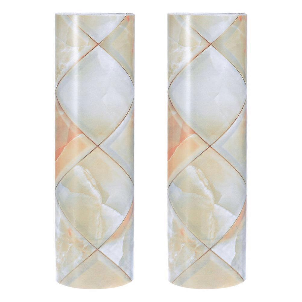 Yellow Waterproof Wall Stickers 2 Rolls For Home Decor And Furniture Makeover Suitable For Various Indoor Occasions