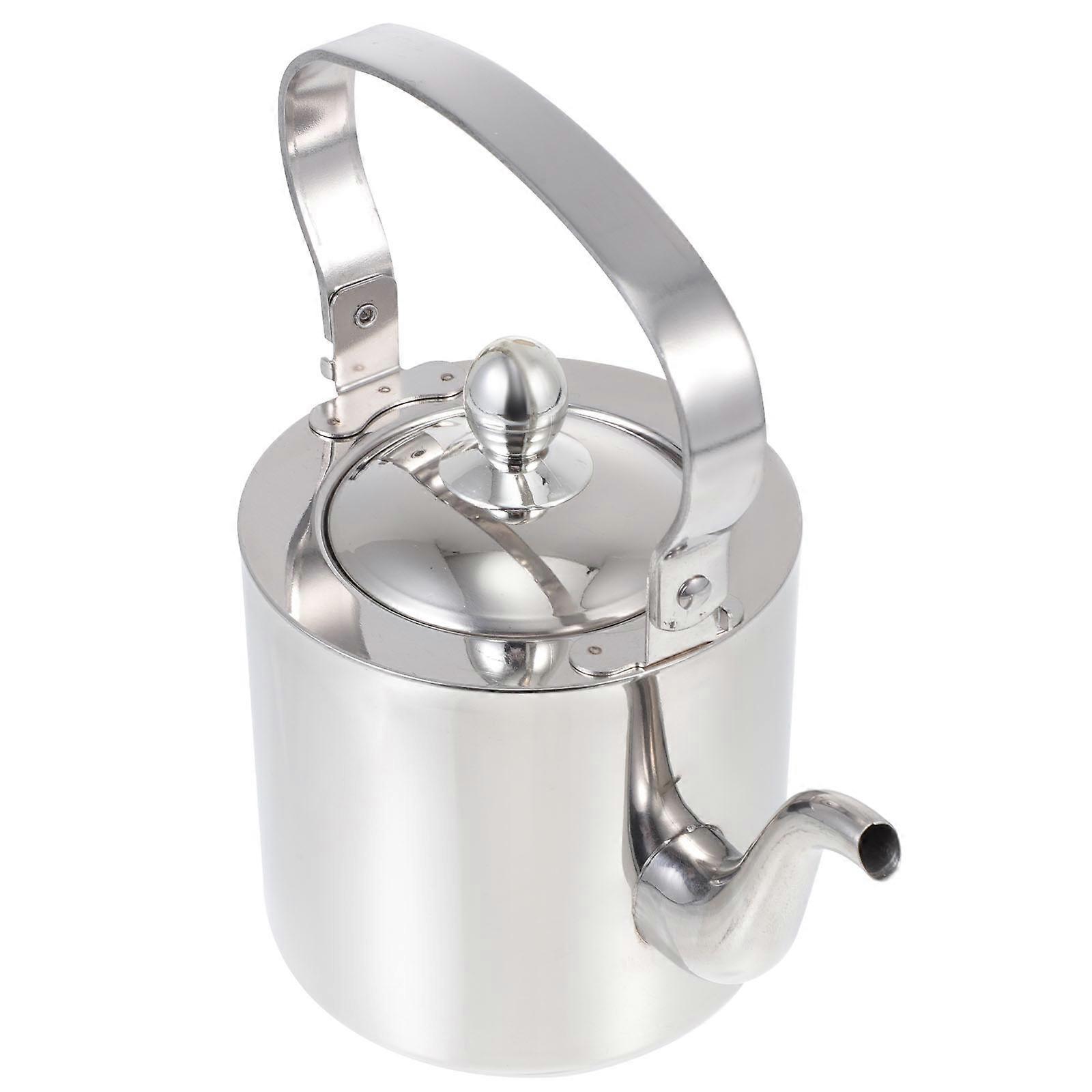 Hiking Stainless Steel Kettle Camping Kettle Heating Milk Or Coffee 1Pack