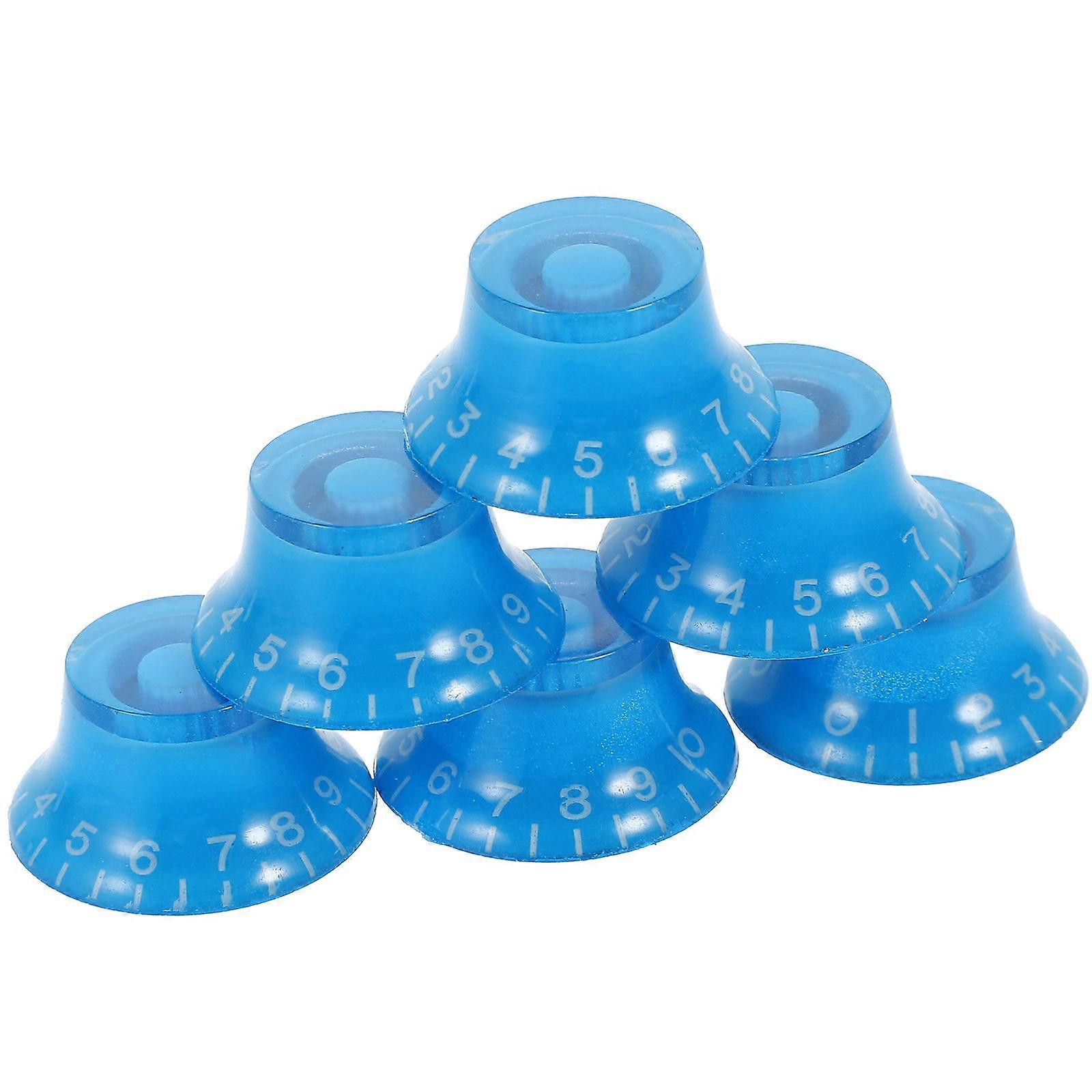 Guitar Volume And Tone Knobs 6Pcs Electric Guitar Knobs For Recording Studio Music Performance Acrylic Material