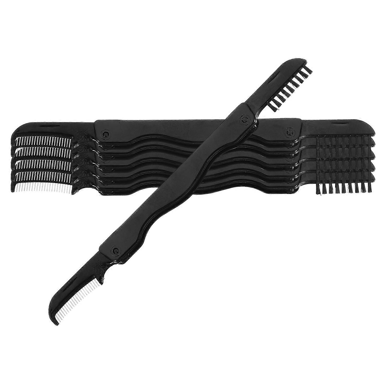 Here's a refined product description for your **6pcs Foldable Eyobrow Brush and Comb**:

   

**6PCS Foldable Eyebrow Brush & Comb Set – Dual Ended
