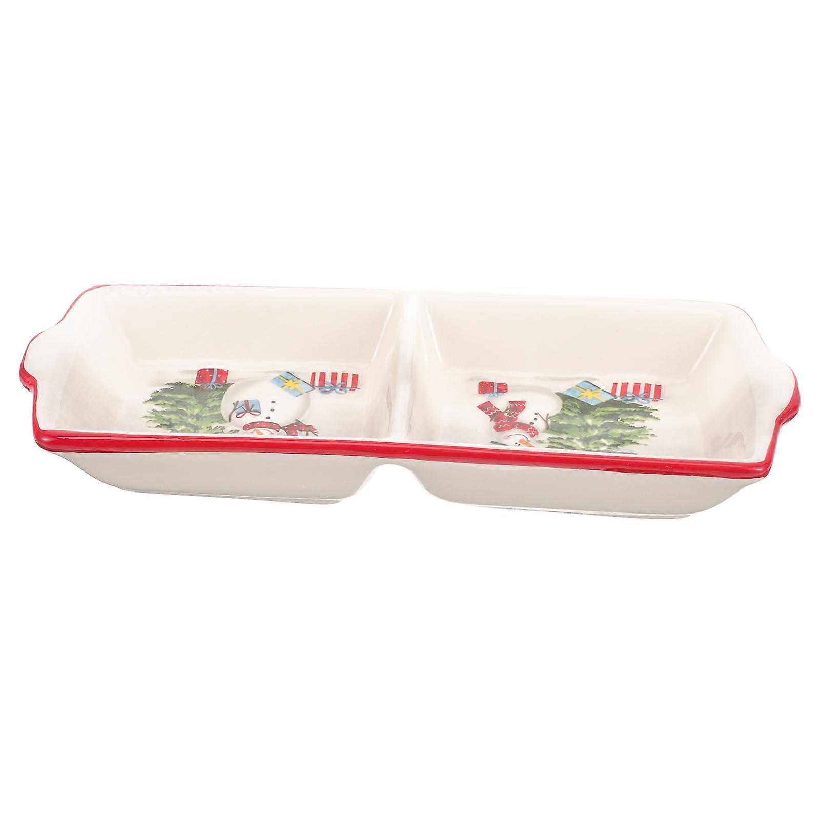 Compact Dipping Sauce Dish Perfect For Christmas Celebrations And Condiment Storage 1Pcs
