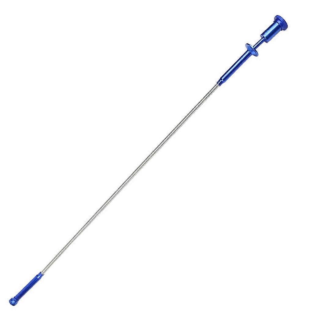 Gripper Tool 4-Claw Magnetic Pickup Tool with LED Light Flexible Waste Collector, Blue, Multi-Functional Gripper 36-Inch Length