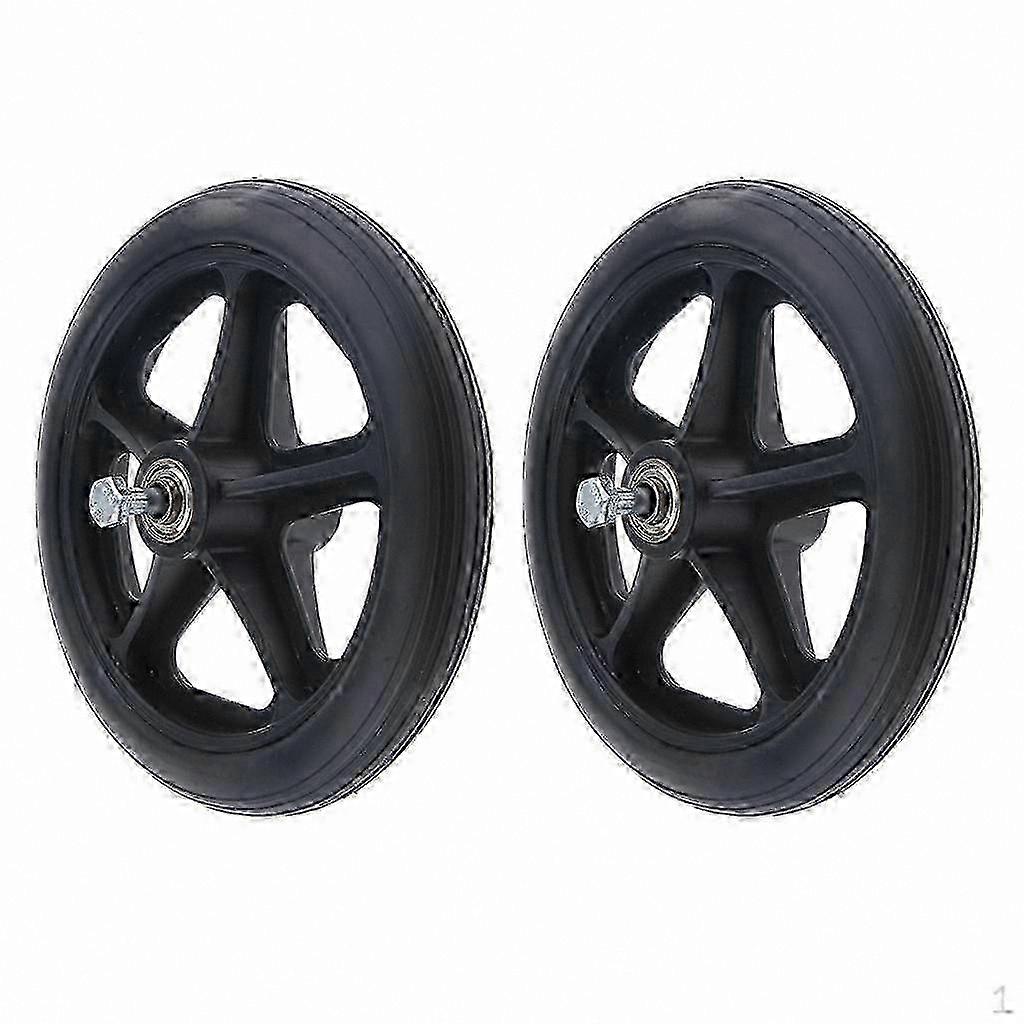 Set of 2 Replacement Front Castor Wheels, 7 Inch with 5/16 Bearing for Smooth Mobility
