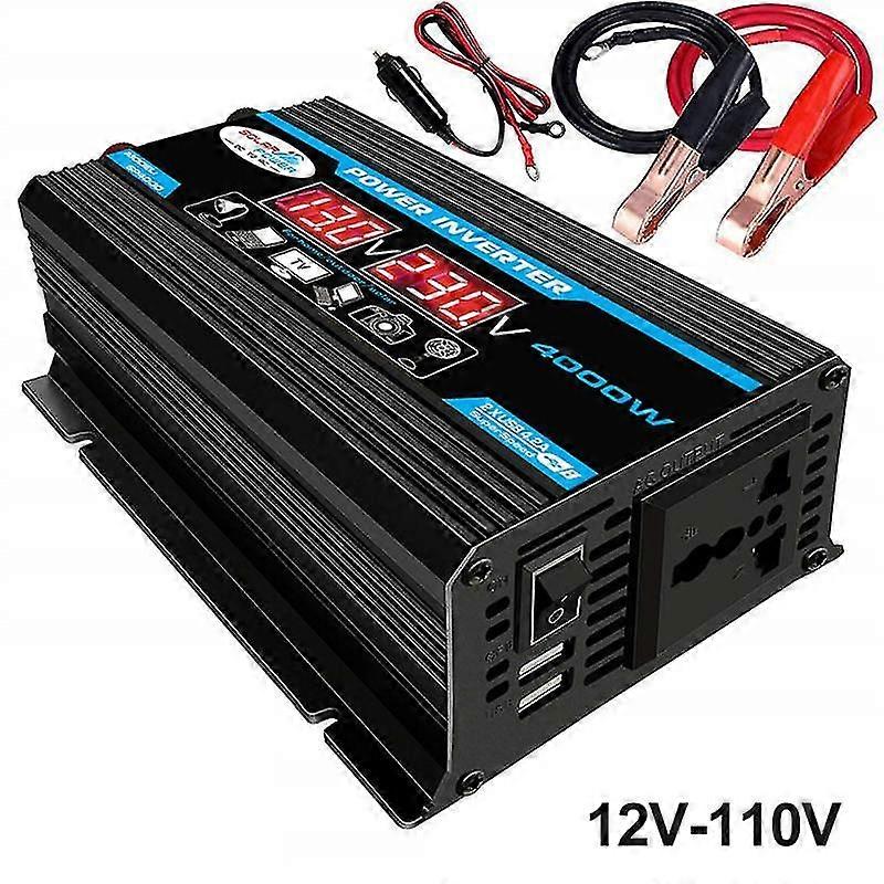 Onduleur sinusoïdal modifié 20 000 W de pointe, convertisseur de puissance pour voiture, 12 V/24 V CC vers 220 V CA