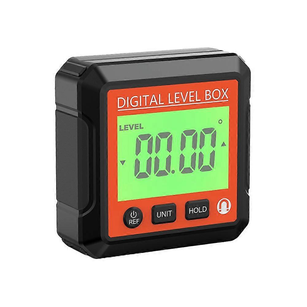 Digital angle finder inclinometer level measuring tool magnetic 90 degree ruler