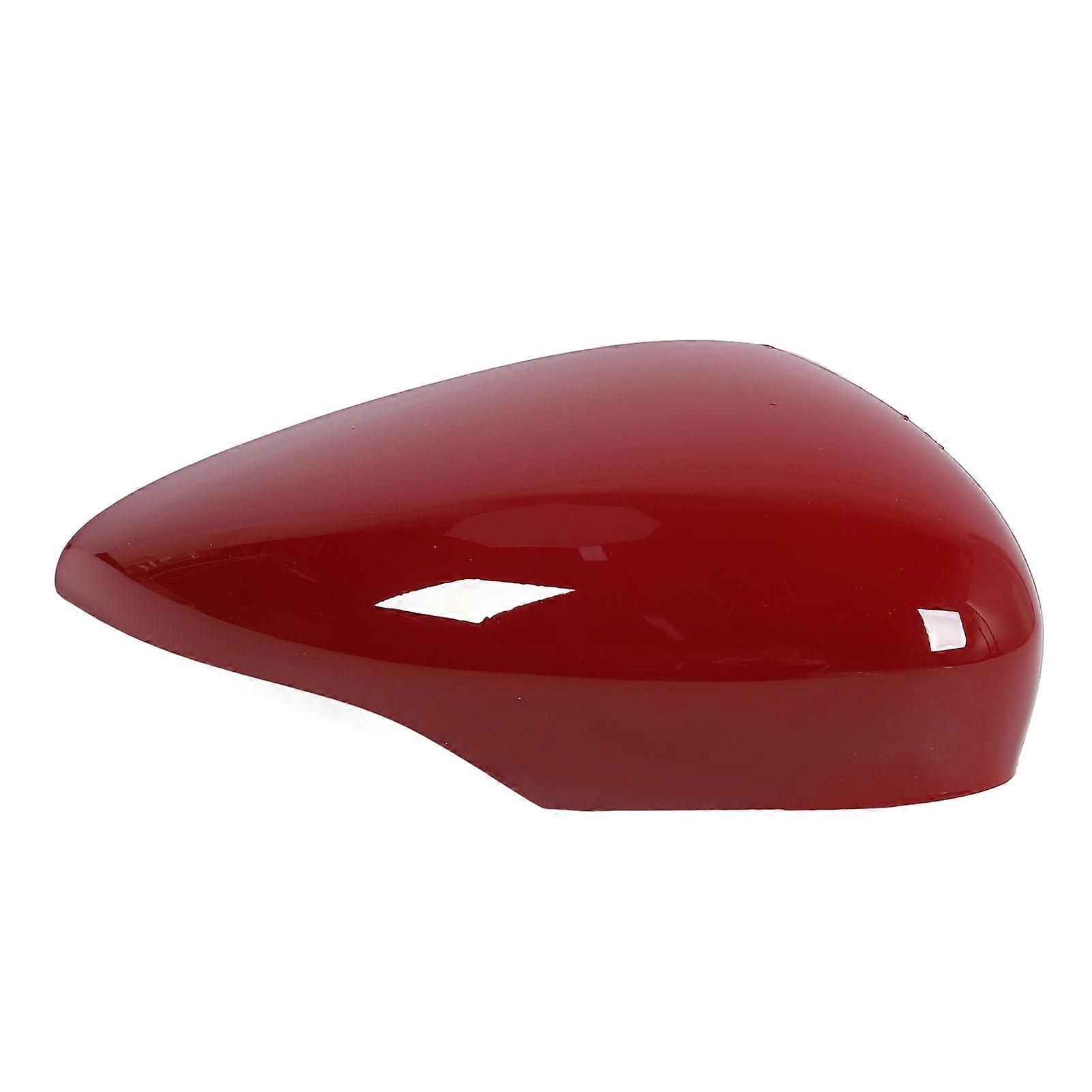 Right Side Wing Mirror Cap for Ford Fiesta 2008 to 2017 Red ABS Plastic Durable Cover