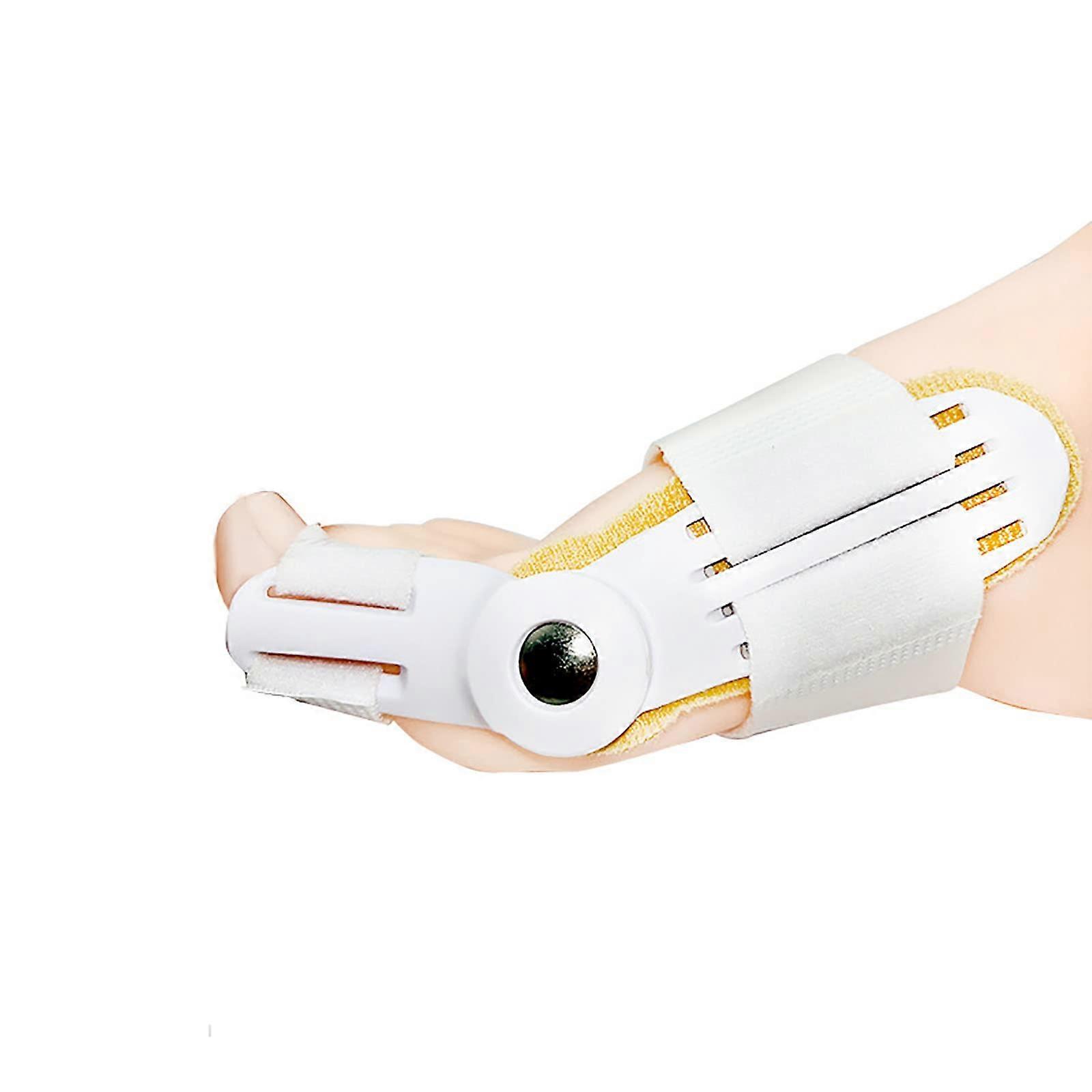 Bunion Corrector Orthopedic Splint for Hallux Valgus Pain Relief, Adjustable Size, Day and Night Support, White