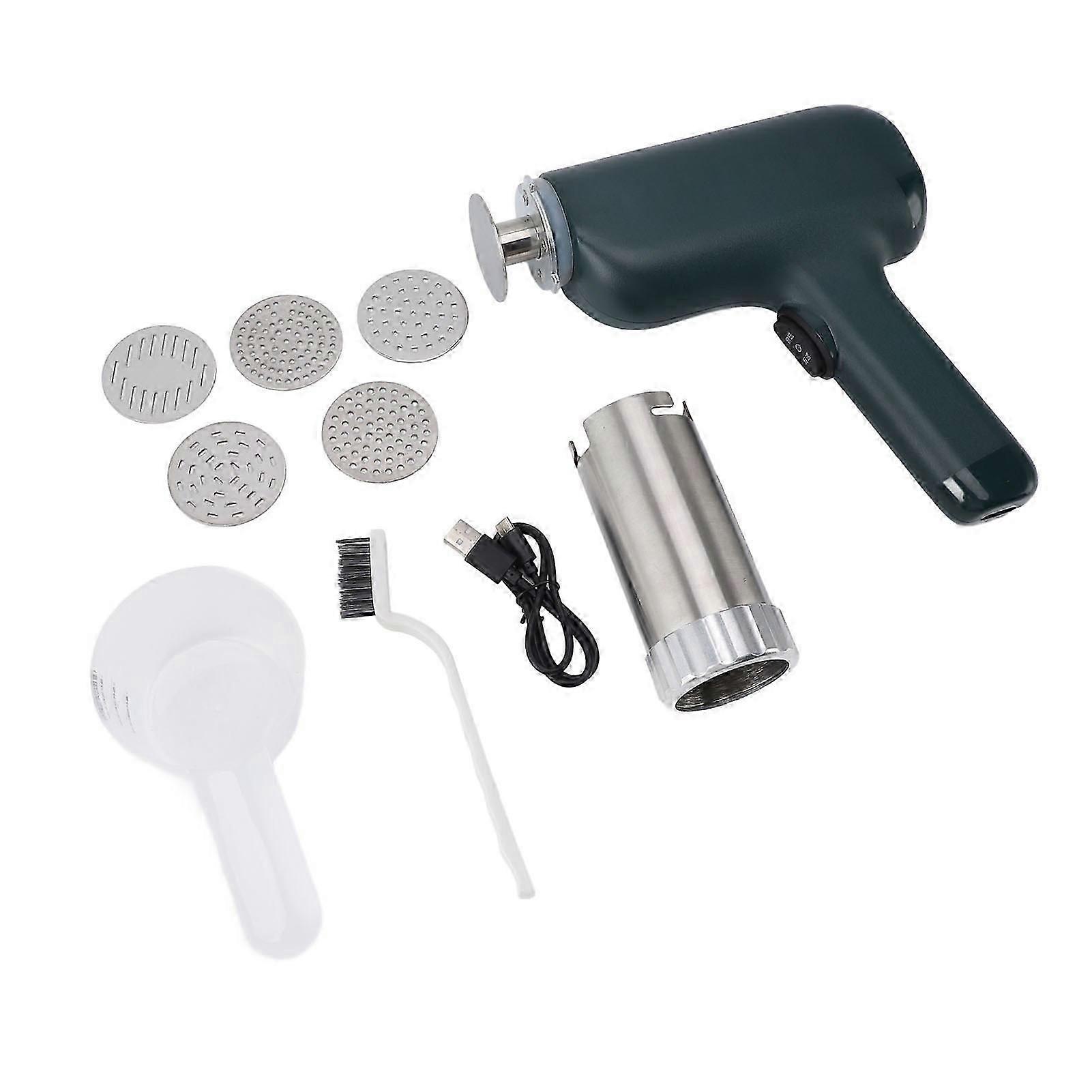 Handheld Noodle Maker Adjustable Automatic Mini Cordless Pasta Machine for Home