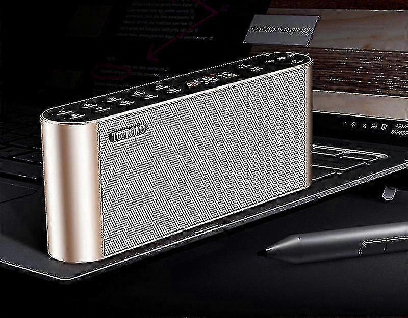 Wireless Portable Speaker with FM Radio USB AUX Support Stereo Sound Bass Column Bluetooth Connectivity