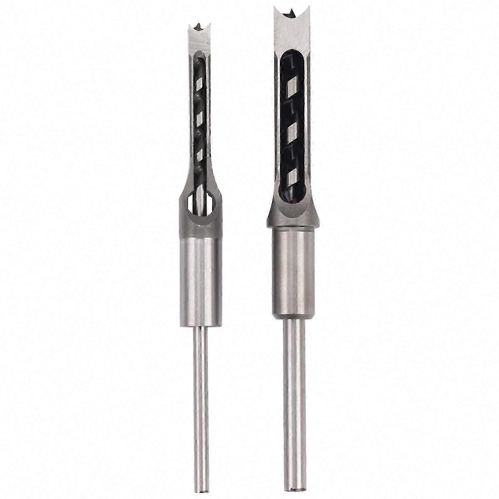 10mm/16mm Square Hole Mortiser Drill Bit & Chisel Set for Woodworking Electric Drill