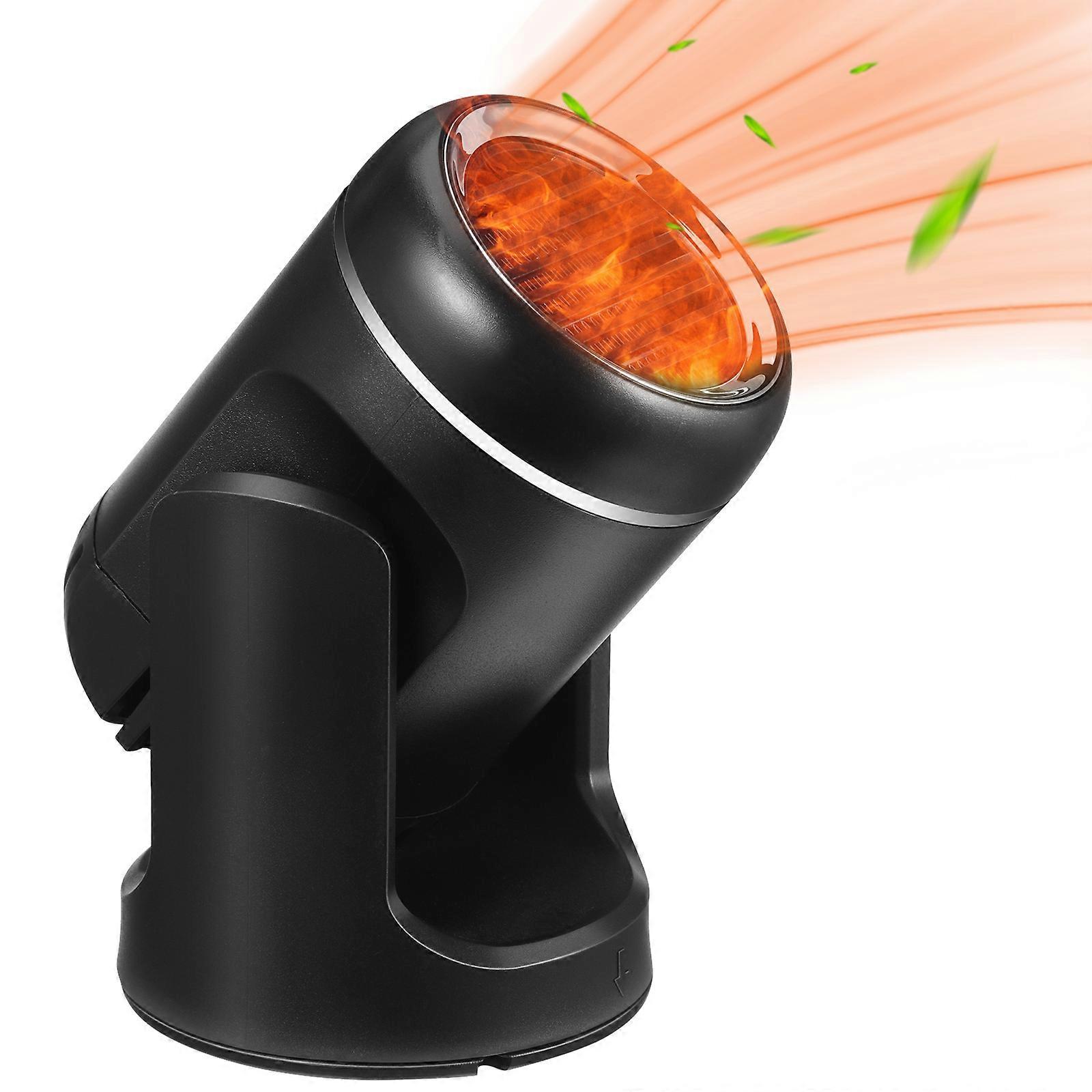 Auto Car Defroster Heater for Driving Camping Use Black Abs Material Portable 1Pcs