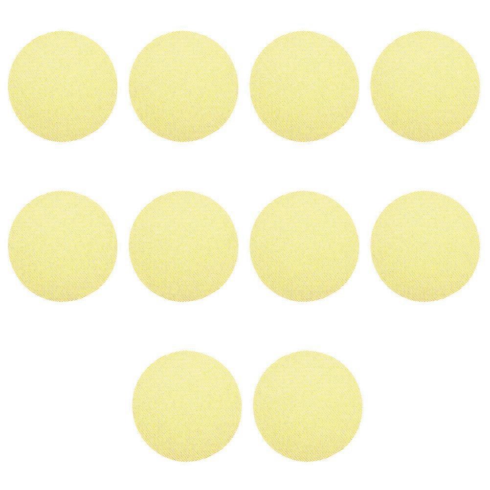 Round Steamer Silicone Pads for Cakes Household Yellow Even Heating 10Pcs