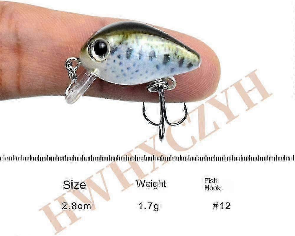 Mini Hard Lure Kit for Bass, Trout & Pike - Shallow & Deep Diving Floating Swimbait