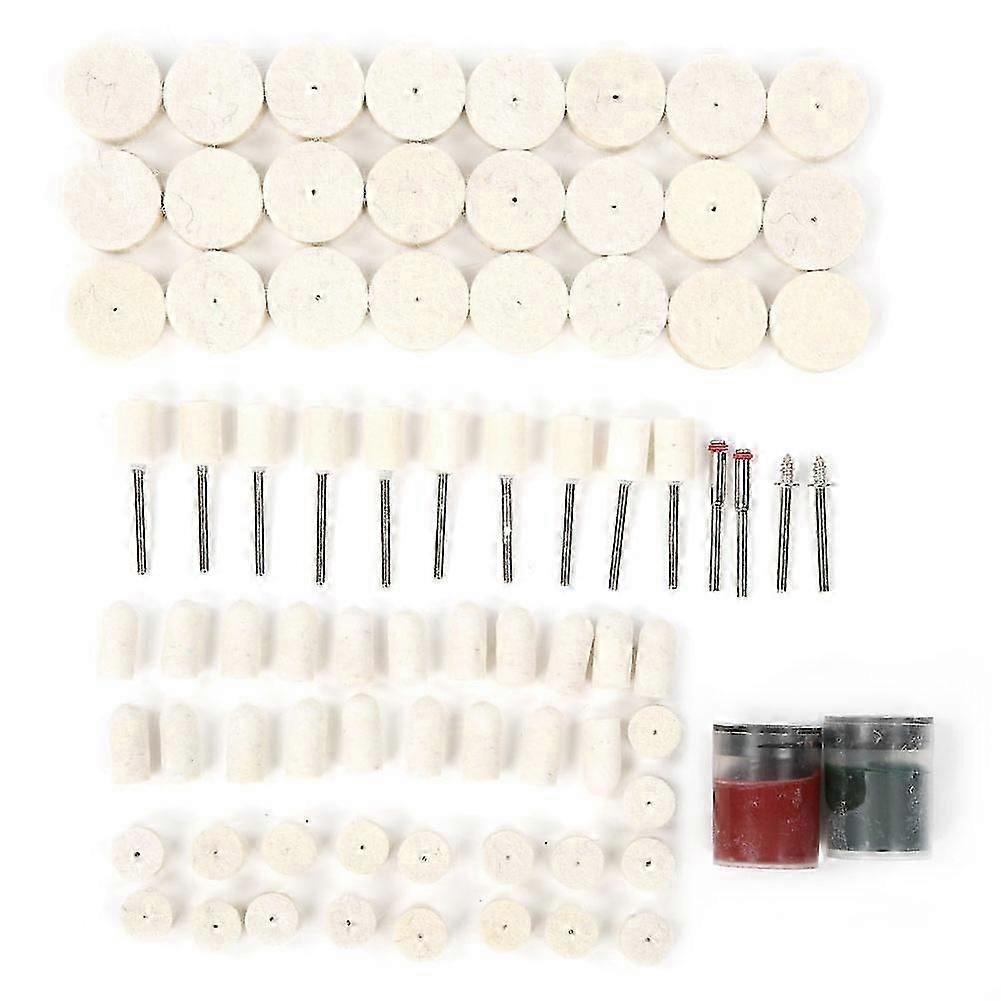 78PCS Wool Polishing Accessories Wool Felt Grinding Buffing Wheels Pads Kit