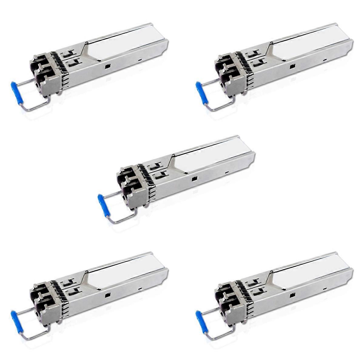 5X SFP Optical Module Gigabit Single-Mode Optical Module SFP--LX-SM1310 20KM Dual Fiber 1.25G for H3