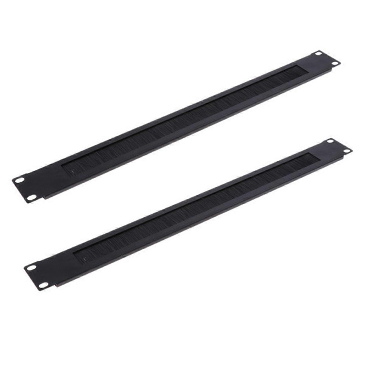 1U 19Inch RACK MOUNT Blanking Plate Rack Mounting Blank Network Brush Panel Server Cabinet Cable Man