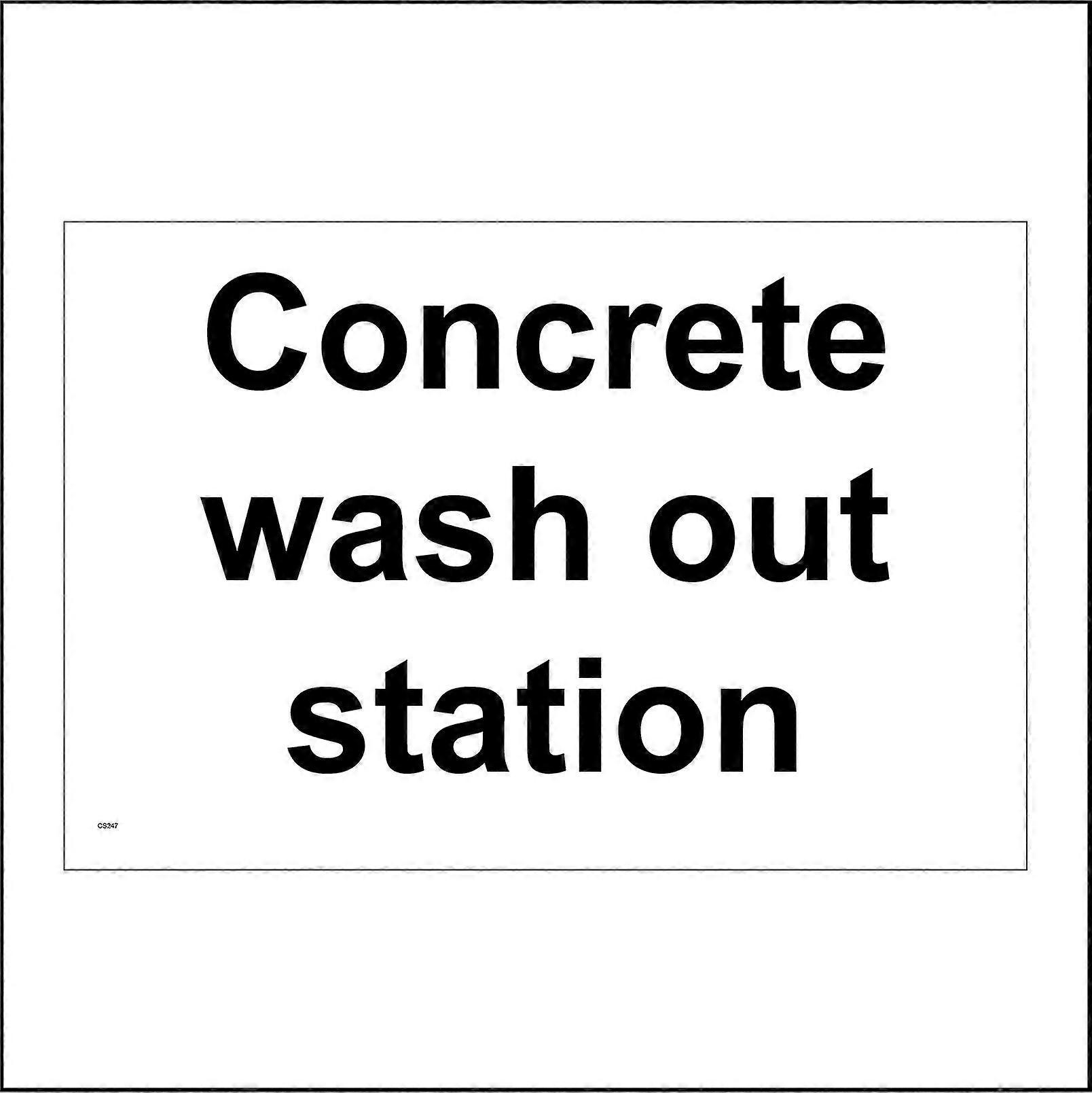 CS247 Concrete Wash Out Station Sign