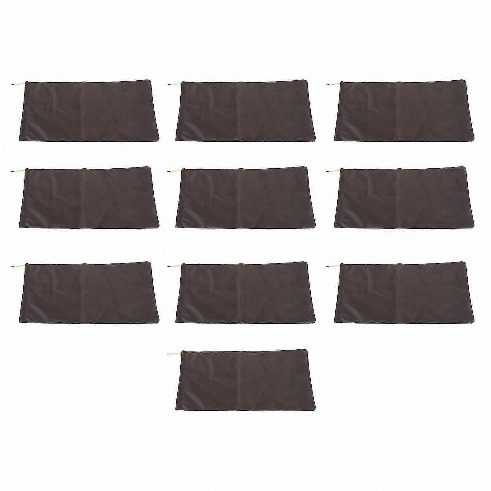 10 Pack Reusable Flood Barrier Bags Drawstring Design Polyester Fabric 9.8x19.7 Inches for Basement and Garage Waterproof Protection Solutions
