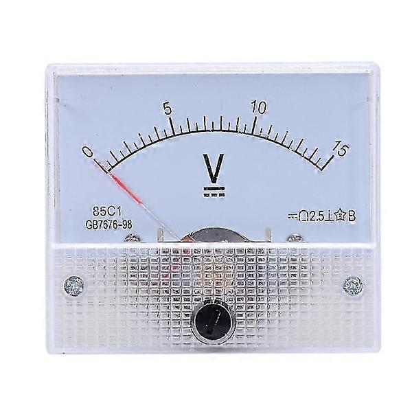 High Quality 85c1 Fine Tuning Knob Analog Volt Panel Meter DC 0-15v