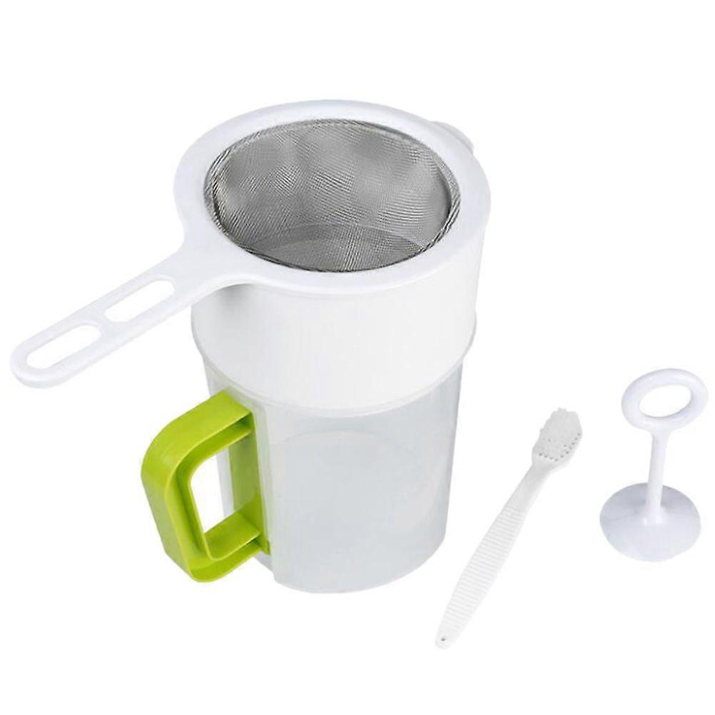 1 Set Multiple Usage Food Strainer Soy Milk Fruit Juice Filter Mesh Cup