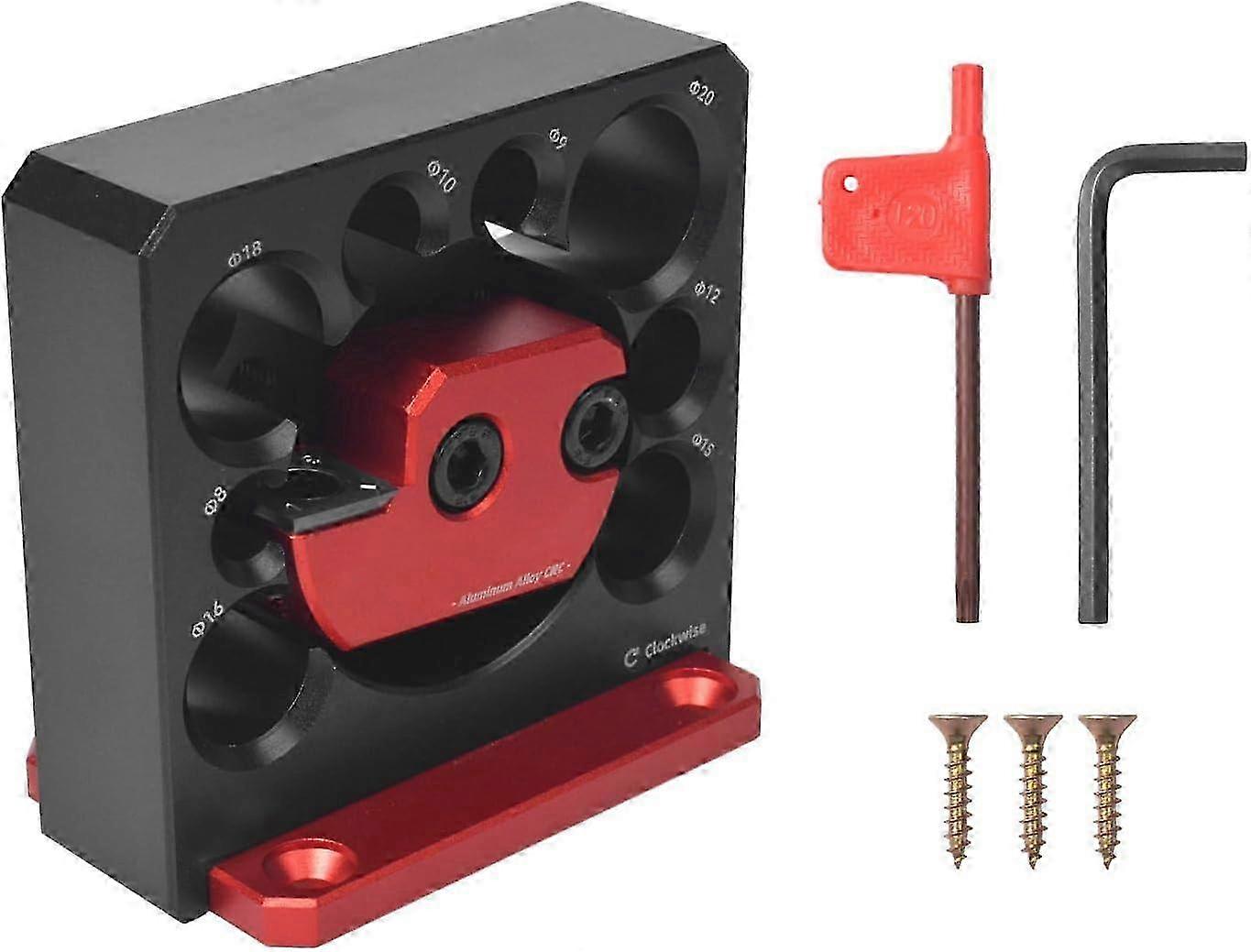 6-Piece Dowel Making Jig Kit with Adjustable Range from 8mm to 20mm: Round Rod Assist Tool for Metric Dowel Cutters