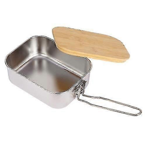 Camping Cookware Dinnerware Portable 304 Stainless Steel Lunch Box ...