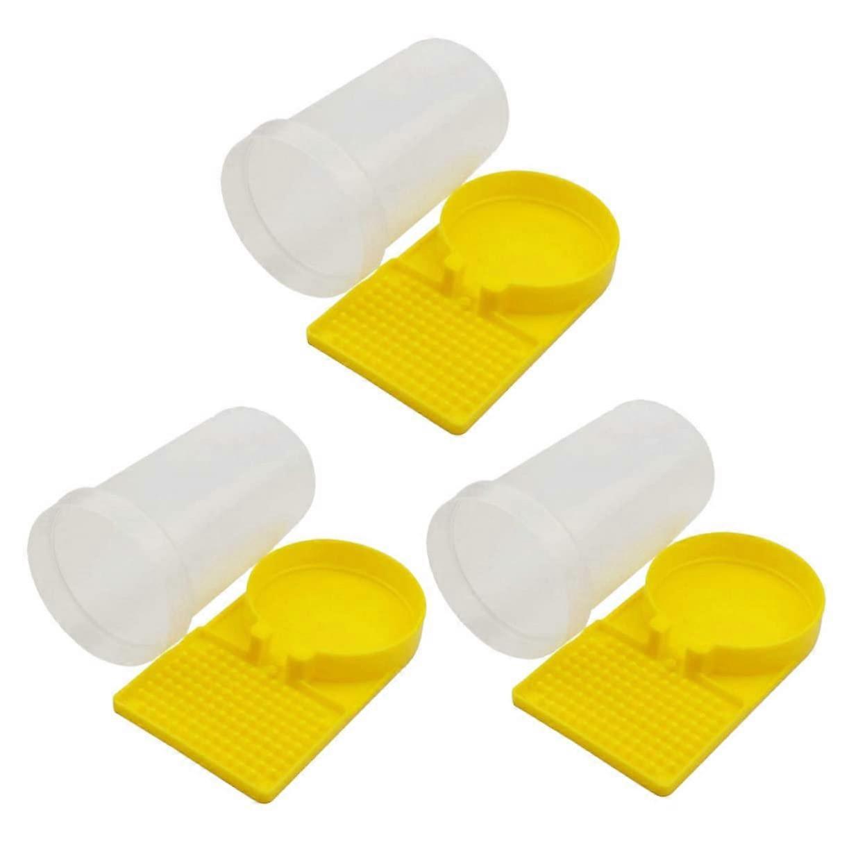 Bee Feeder 3Pack for Garden Beehive Watering Station Waterer Cup Beekeeping Accessory