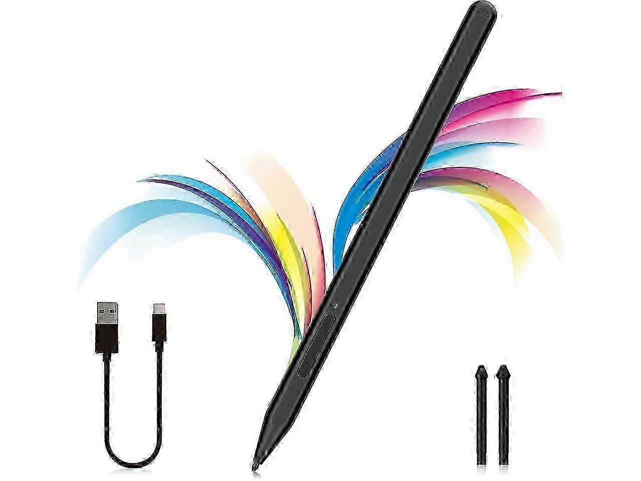 Γραφίδα συμβατή με Microsoft Surface με κουμπί γόμας για Surface Pro, φορητό υπολογιστή, στούντιο, βιβλίο (3/2/1, Pro 11/10/9/8/X/7+/6/5/4/3)