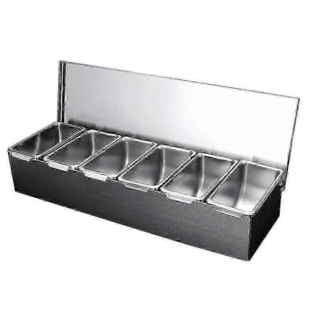 Stainless Seasoning Box 6 Compartments