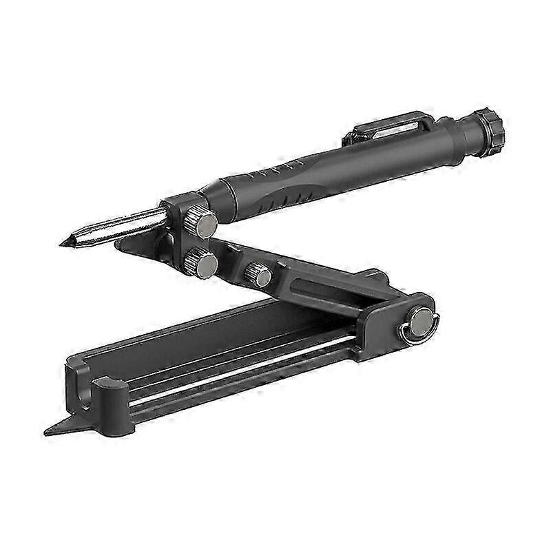 Multifunctional Scribe Tool DIY Woodworking Adjustable Plastic Contour Scribe Ruler Contour Quantity Planning Line Compass Tool