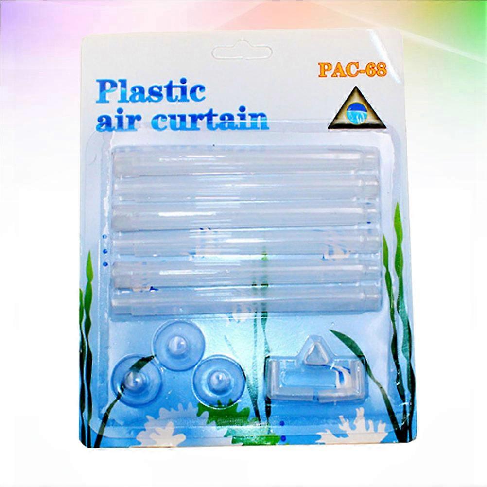 Air Outlet Bubble Strip 2 Sets For Aquarium Underwater Environment With Suction Cup Transparent