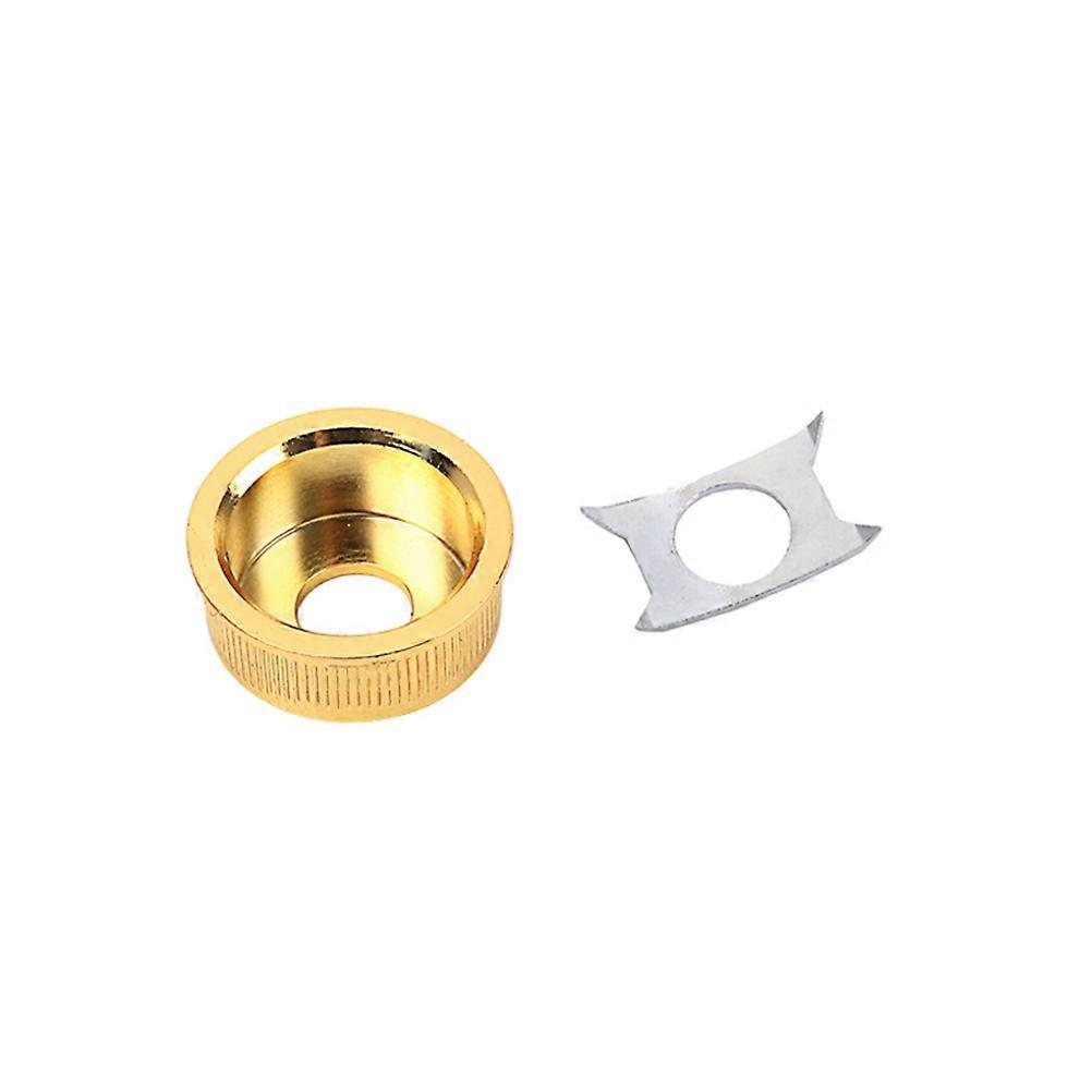 Guitar Jack Plate with Gasket for Electric Guitar Bass Excellent Accessories Made of Metal Golden 1