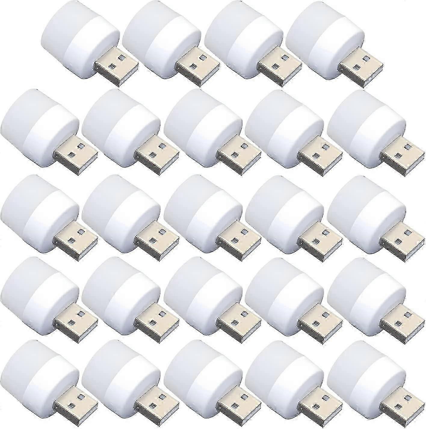 Usb Lights At Night. Mini Led Bulbs. Without Light Sensor. Plugin. Warm White Gift