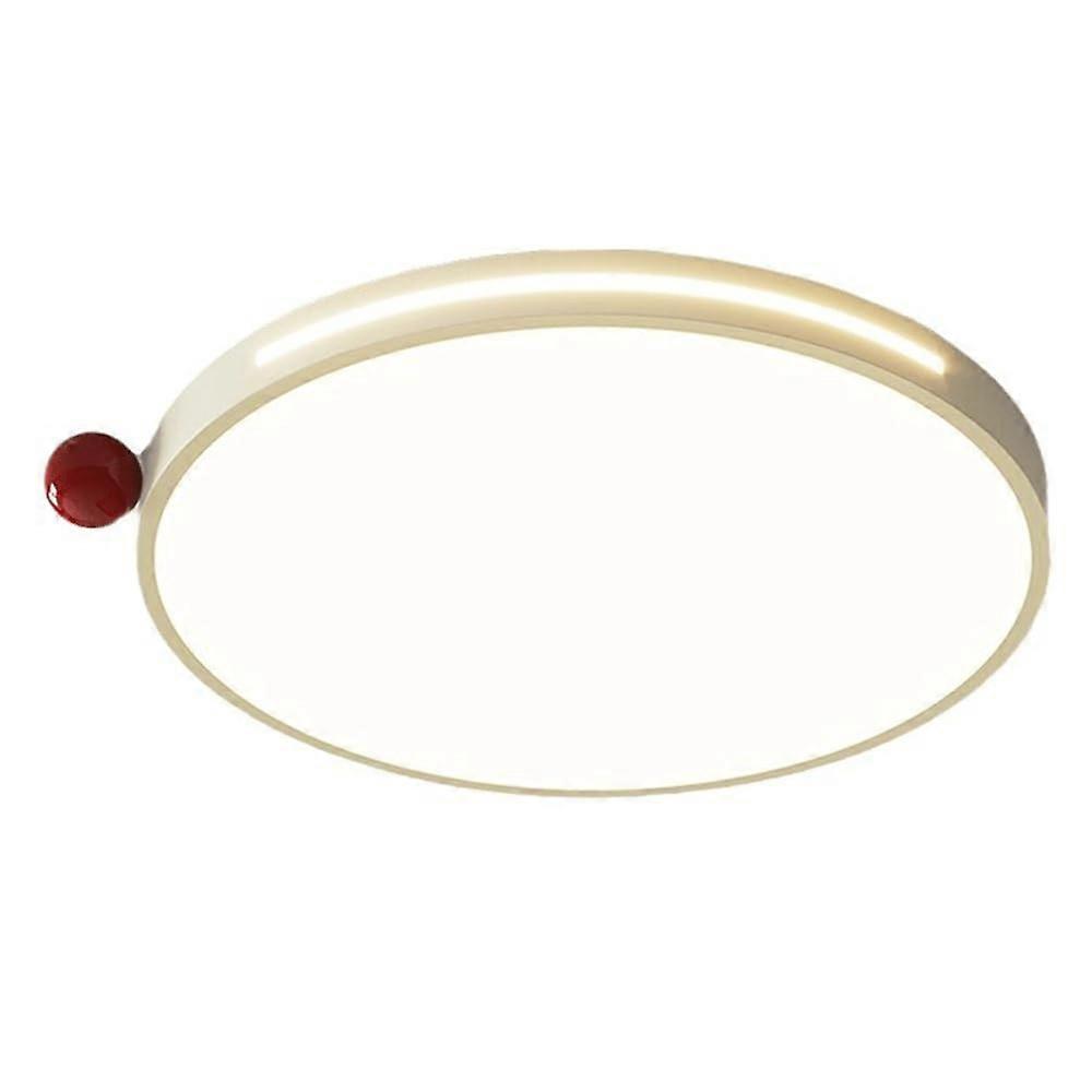 Side Glow Hollow Ceiling Lighting Round Ironwork Panel Postmodern Dimming Tricolor Ultra-Thin Energy Saving Ceiling Lamp