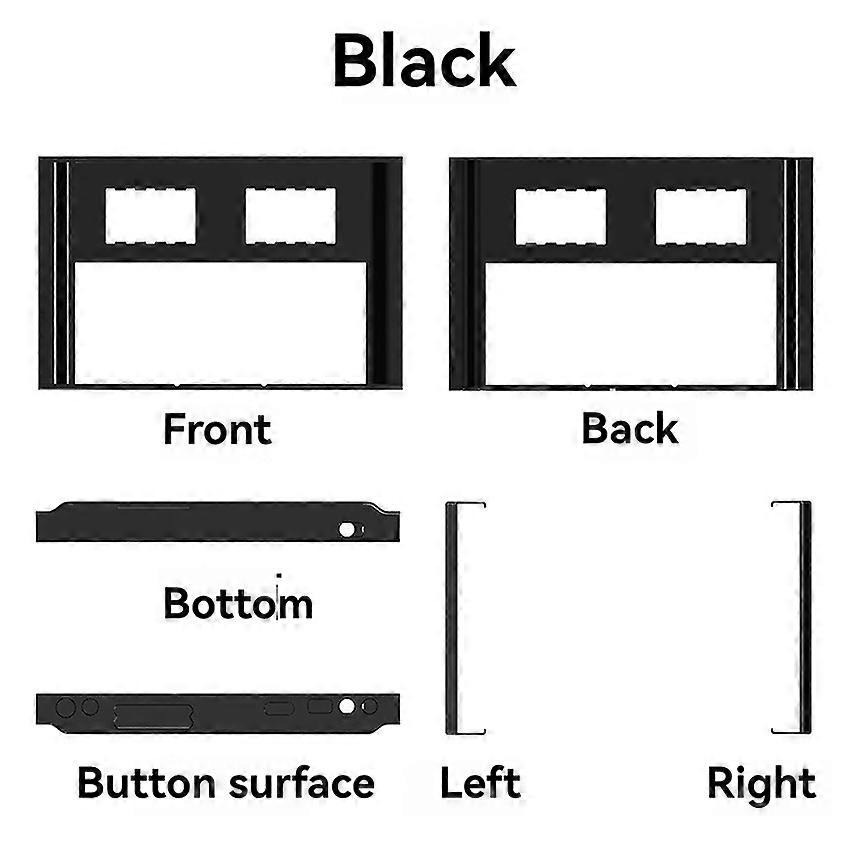 Handheld Gaming Console Display Protective Case Shockproof PC Cover Accessories for Lenovo Legion Go (V9 Black)