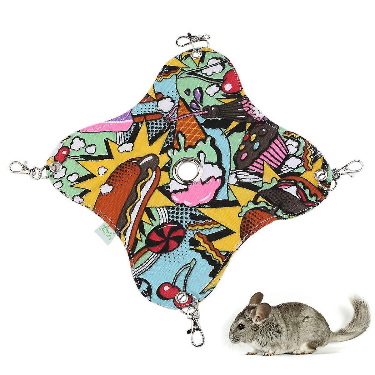 Chinchilla Hammock Cotton Hammock Pet Hanging Bed for Small Pets