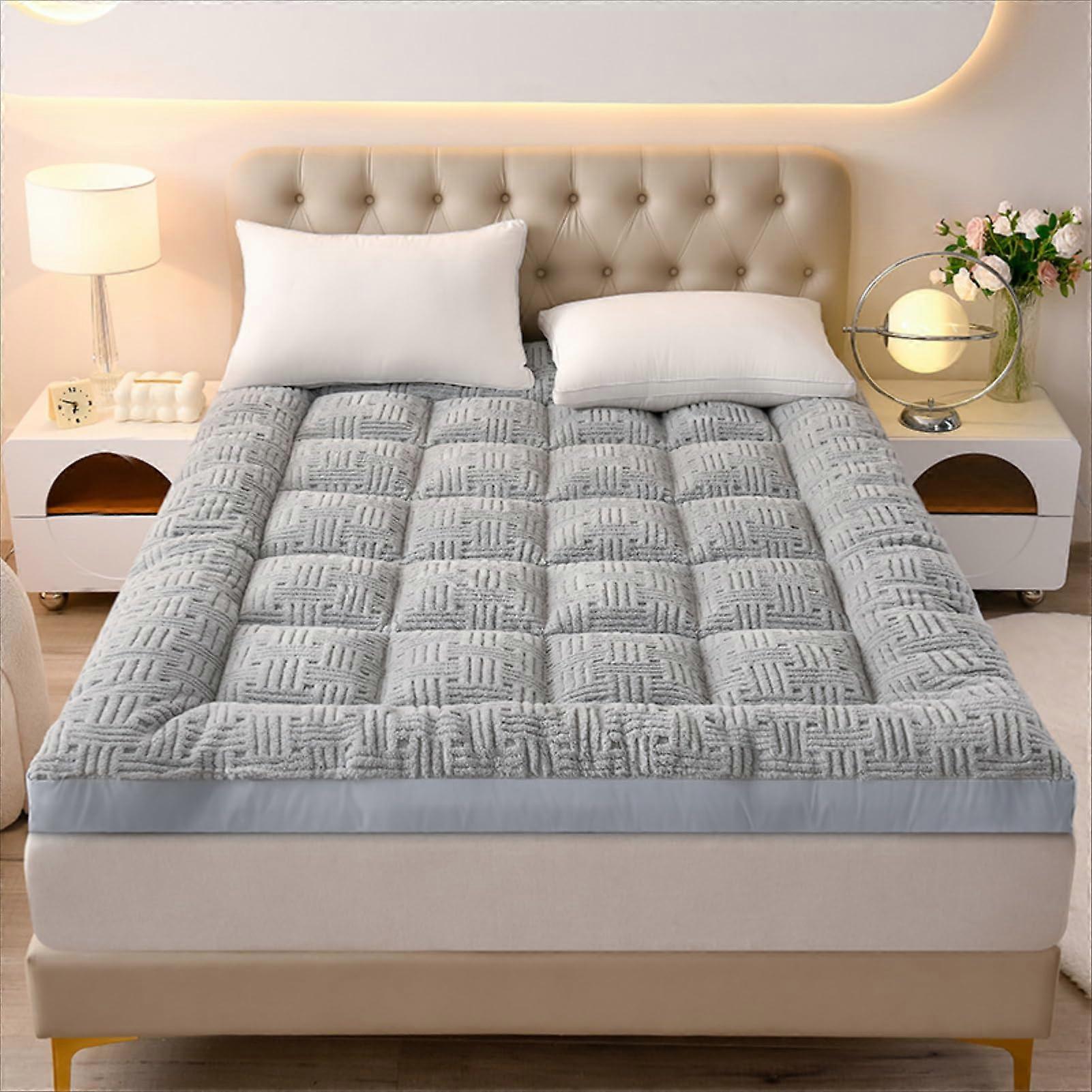 Thickened Sleeping Mat Model A 90 X 200 Cm Foldable Portable Floor Mattress Milk Velvet Breathable Roll Up Guest Bed