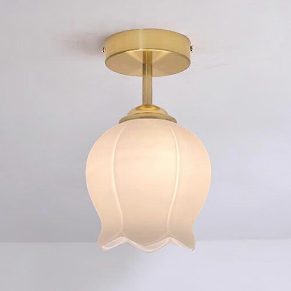 Ceiling Light Small Chandelier, Modern Semi-Brass Finish, For Closet, Kitchen, Dining, Porch, Corridor, Model B, Color B