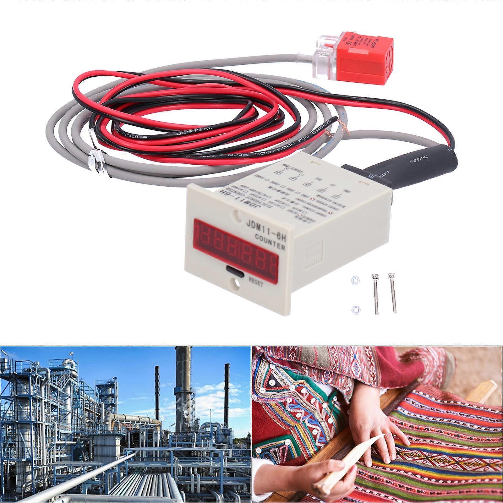 Industrial Digital Display Counter JDM11-6HAC110V 1-999999 Count