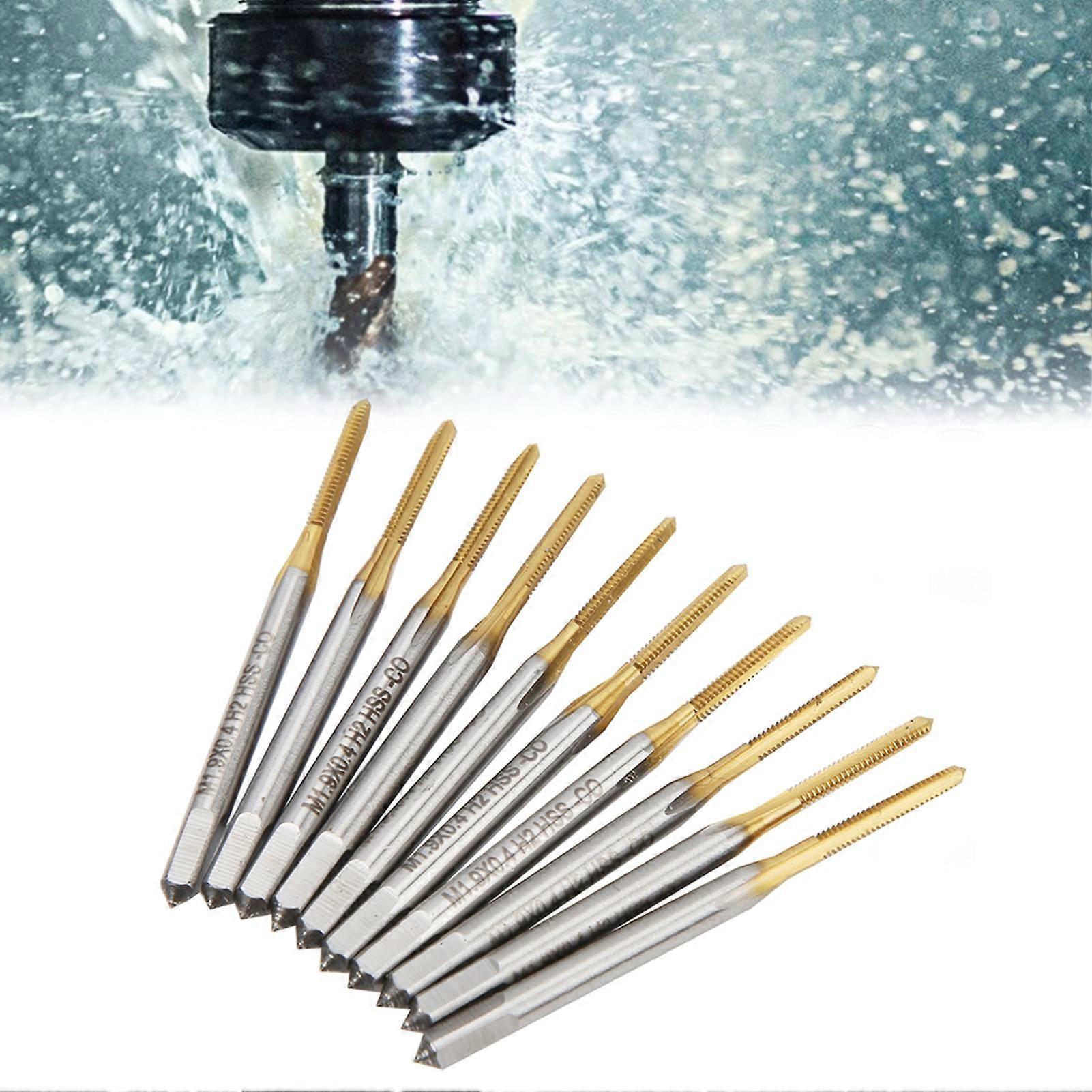M1.9 x 0.4 Metric Coarse Thread Tap Set HSS Coated Tool