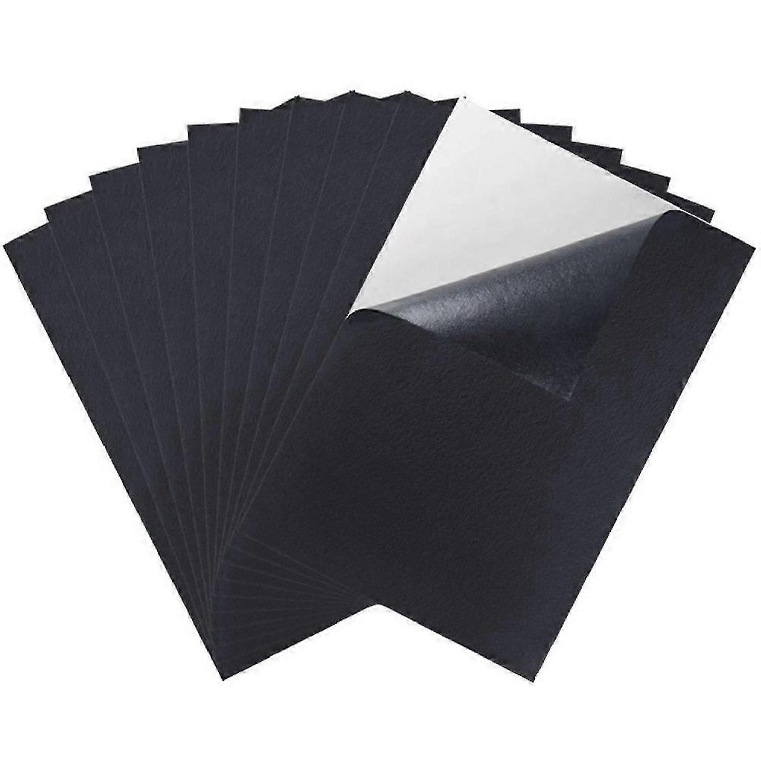 Black Adhesive Back Felt Sheets Fabric Sticky Back Sheets, 10 PCS