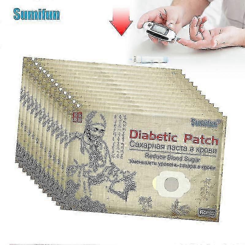 6-90pcs 糖尿病贴片降低血糖水平肚脐贴糖尿病清洁