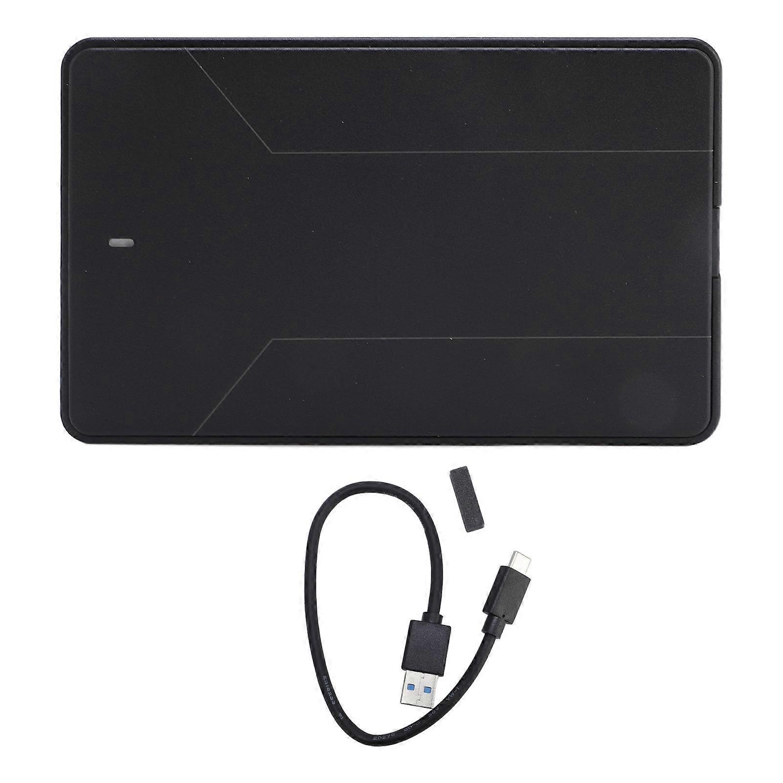 USB 3.0 External Hard Drive Enclosure 2.5 Inch SATA Case 450MB/s High Speed Type C