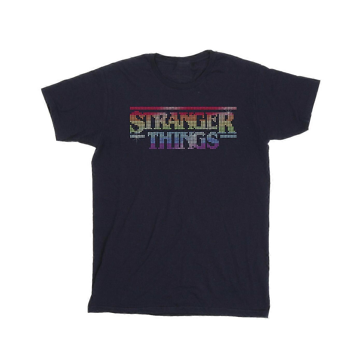 Męska koszulka Netflix Stranger Things Rainbow Dot Logo