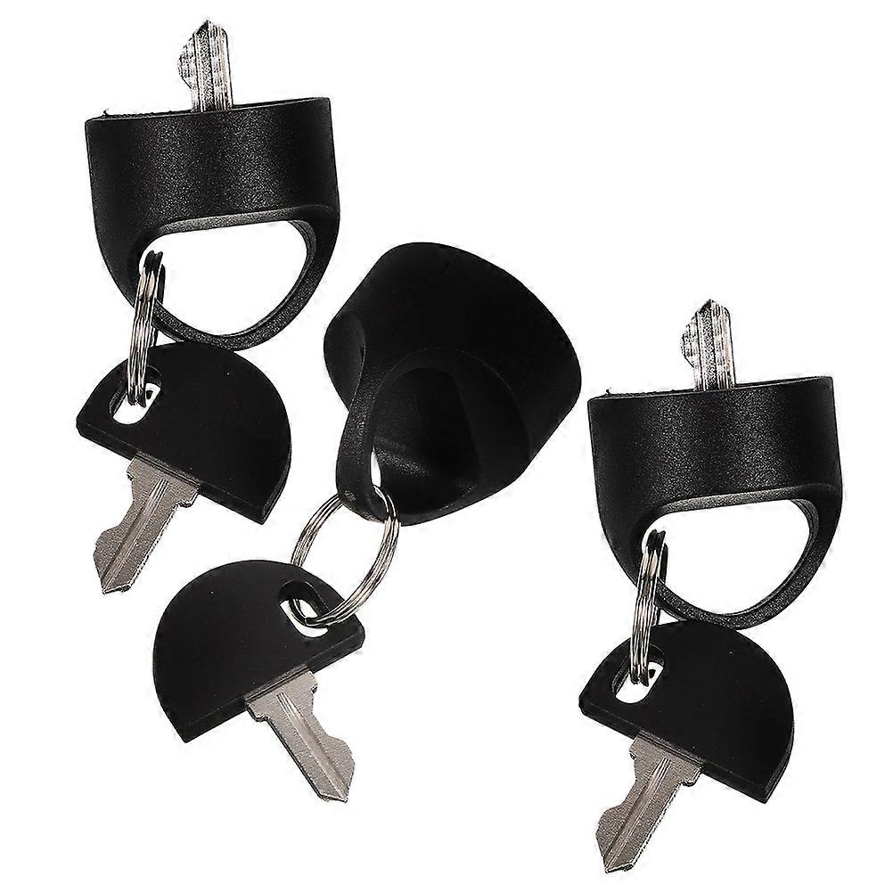 Mobility Scooter Accessories Replacement Key for Daily Plastic and Black for Powered Mobility Scooter Security Lock 3Pcs