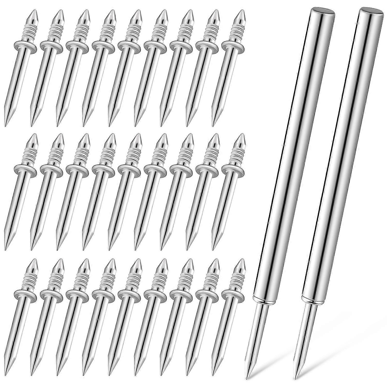 Picture Nails Double Head Nails for Fixing 1000Pcs Silver Stainless Steel