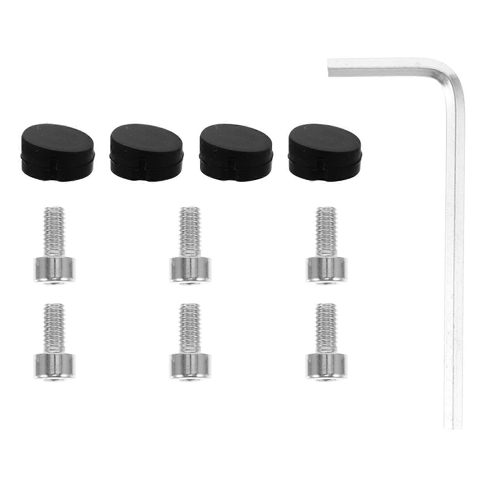 Durable Rubber Cap Cover for Front Fork Protection with Screws 1Set