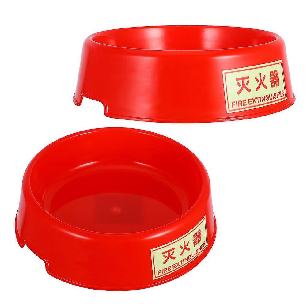 Fire Extinguisher Stand Base Plastic Mount for Warehouses Storage 2Set